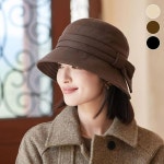 여성 페도라 고급 버킷햇 클로셰 모자