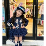 라움리에 여아 주토피아 주디 닉 코스프레 공주 드레스 원피스 110