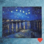 사진액자 패브릭포스터 아를 의 별이빛나는밤