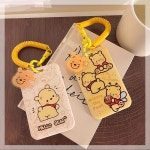 곰돌이 푸 카드 케이스 지하철 카드 사원증 PC 하드 케이스 스트랩