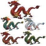 용피규어 모형 고대 신화 드래곤 용 장난감 선물 장식품 1개 9 147 파이어 록 드래곤