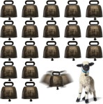 콜로치 20팩 방목용 구리 소 방울 금속 농장 동물 종 큰 청동 말 양을 방목하는 종을 부르는 작은 황동