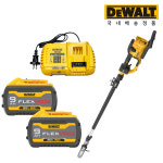 디월트 60V 3 0Ah FLEXVOLT 브러쉬리스 장대 체인톱 DCMPS635X2
