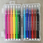 컬러 붓펜세트 2P 캘리그라피펜 칼라붓펜 드로잉붓펜 캘리그라피소품