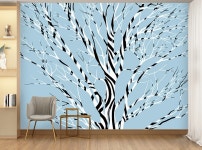 나무 벽지- 그레인트리 포인트 3폭 제작도 무광시트 mm 08F052 3090X2400