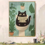 고양이 캔버스 그림 포스터