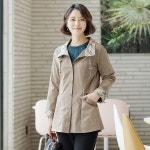 조이마담 체크배색 스판 자켓 j3232