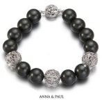 안나앤폴 리파인 블랙펄 팔찌 CB103006B