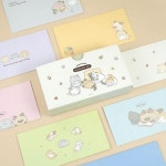 귀여운 가로봉투 96매 학용품 신학기 편지지 선물 준비물 캐릭터 용돈봉투 봉투세트 돈봉투 편지