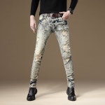 마인드셋 프린팅 힙한 캐주얼 와이드 라이더 남자 일자 바지 포켓 데일리 여름 29 민트 J2112