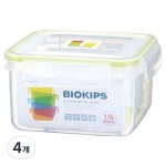 KOMAX KOMAX 코멕스 NEW바이오킵스 밀폐용기 정21호 1 1L 4개