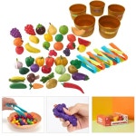 유아 소근육발달 과일 야채 시장놀이 말랑이 장난감 감각놀이 언어발달 음식모형 조카선물 아기