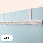 선우랜드 K쇼핑 레인보우 2단 문걸이용 옷걸이 중형 18개