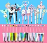 비즈팡 볼꾸 볼펜꾸미기 비즈볼펜 14 44종 1개 단색볼펜 X 1개 BG-1-00P