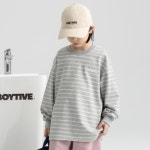 보이티브 미렌 스트라이프 티셔츠 멜란지 13호 J7098