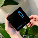 야구장 건물 남자 화장실 심플한 큰 표지판