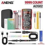 멀티미터 트루 RMS 48MSs 샘플링 속도 10MHz 아날로그 대역폭 데이터 저장 ANENG 전문가용 디지털 오 AOS02