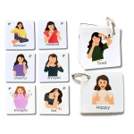 감정 감정 플래시 카드 의사소통 보조 도구 자폐증 의사소통 카드 감정 학습 카드