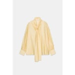 자라 ZARA 자라 새틴 스트랩 셔츠 ZW 컬렉션 4786 024 323