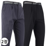 2장 제이씨월드 겨울 남자 JC댄디맨 기모 무지 스판 바지 남성용 신축성 데일리 바지 J1422 38