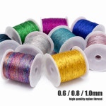 비즈엔케이 금사 은사 0 6 0 8 1 색상선택23종 비즈공예 구디백 매듭팔찌 태슬 만들기 마크라메 부자재 1개 6 화이트사0 10M