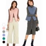 라이크위너 여성 오리털 패딩 조끼 덕다운 초경량 파우치포함 M