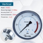 스테인레스 수압 게이지 오일 공기 계 Xin G 1 4 060mpa 직경 03 One half Axial 14 025Mpa
