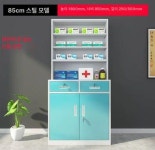 약품 수납장 약국 시약 보관함 기본 사이즈 이연 서양약장 문 파란색