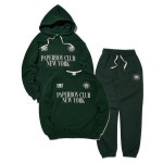 페이퍼보이 PAPERBOY 세트 스포츠 클럽 스웨트 셋업-그린 기모없음