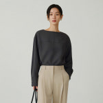 시야쥬 보트넥 미니멀 블라우스 SITP5261