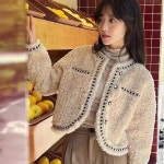 옷자락 여자 간절기 포근한 밍크촉감 숏자켓