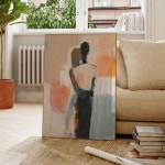 아트 캔버스 프린트 포스터 그림 거실 침실 벽 홈 데코 모던 적 성찰 컬러 페인팅 1 T80659-01
