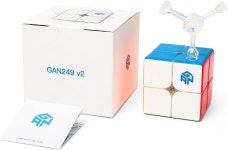 GAN 249 V2 2x2 스피드 큐브 간스 미니 퍼즐 장난감 매직 스티커리스 2 x