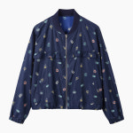 베네통 패턴 프릴 크롭 점퍼 BAJPE3631