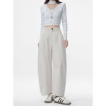 모어 와이드 배럴 팬츠 BK1LP002 P418587096