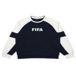 FIFA 1904 세미오버핏 배색 맨투맨 다크네이비 FF33MR54U 250