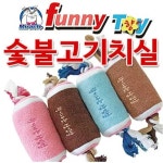 향기나는 강아지 터그놀이 장난감 인형 2개 애완동물장난감 촉감