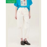 베네통 백밴딩 프린팅 배기 팬츠 BADPB3631