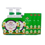 라이온코리아 아이깨끗해 리미티드 에디션 위글위글 숲속산책 490ml x 2개 + 450ml x 3개(리필)