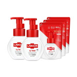 애경산업 랩신 브이3 토탈 핸드워시 250ml x 2 + 200ml x 3(리필)