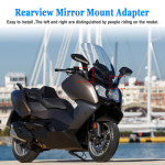 R4-1 조각 바이크 오토바이 백미러 마운트 어댑터 교체 액세서리 BMW 왼쪽 C650GT 2012