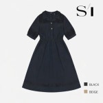 SI 행복한백화점 SI 카라 허리밴딩 원피스 SKOAD2539