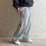 베럴댄나우 남녀공용 사이드 포켓 커브핏 트레이닝팬츠 와이드팬츠 F