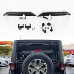 지프 랭글러 JL 베이징 BJ40 탱크 300 07-23용 자동차 리어 스포일러 천장 루즈 LED 개조된 윙 01 for JEEP JK