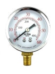 2 공기압 게이지 하측 마운트 1 8 NPT 다이얼 - 0 60 PSI 2 Dail si 1 1 8 NPT Lower Mount 0-60P
