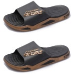 로미홀리 1 1 하나 사면 하나를 더 남녀 공용 슬리퍼 실내 야외 슬리퍼 -k76 275 블랙골드 블랙골드