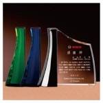 크리스탈 상패 코발트투명 G2498