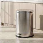 냄새차단 20L 스텐 페달 휴지통 영업소 카페쓰레기통 화장실 인테리어쓰레기통 가정용쓰레기통 사무실 주방