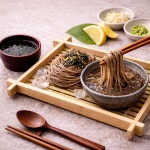 맘푸드군산 엄마손 20년 장인의 전통방식 메밀소바150g x 7인분 군산 맘푸드 엄마손 20년 장인의 전통방식