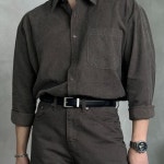 딥인어스 더원 오버핏 스크래치 피그먼트 셔츠